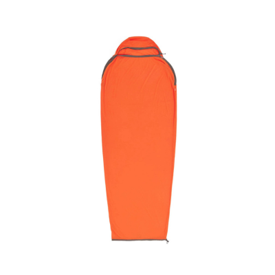 Reactor Extreme Sleeping Bag Liner Mummy w Drawcord Standard Spicy Orange