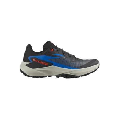 Salomon Men's Genesis Trail Running Shoe Black French Blue Cherry Tomato