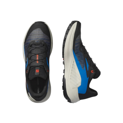 Salomon Men's Genesis Trail Running Shoe Black French Blue Cherry Tomato 2