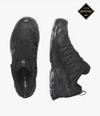 Salomon Men's XA Pro 3D v9 Gore-Tex Trail Running Shoe Black/Phantom/Pewter 2
