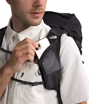 The North Face Trail Lite 36 Backpack TNF Black/Asphalt Grey with Phone Pocket