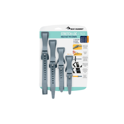 Sea to Summit Stretch-Loc TPU Strap Set Grey