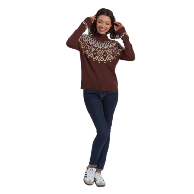 Sherpa Adventure Gear Women's Indu Eco Mock Neck Merlot
