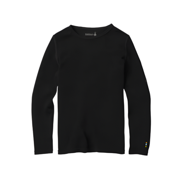 Smartwool Kid's Classic Thermal Merino Base Layer Long Sleeve Crew Top Black