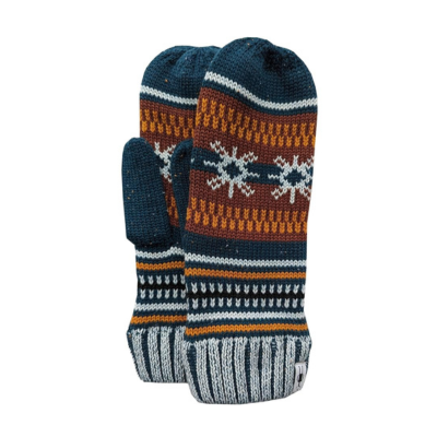 Smartwool Chair Lift Mitten Twilight Blue Donegal