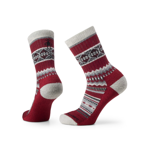 Smartwool Everyday Snowed In Sweater Crew Socks Tibeten Red