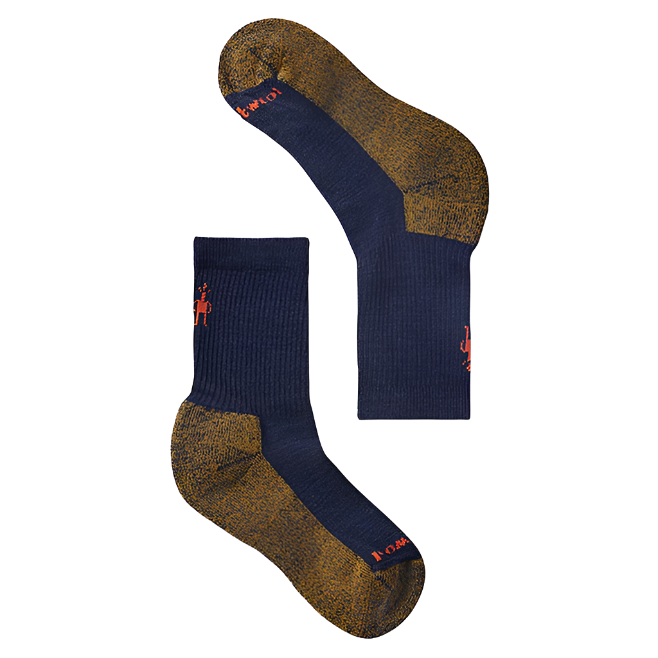 Smartwoo Kid's Hike Light Cushion Crew Socks Deep Navy