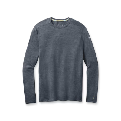 Smartwool Men's Classic All-Season Merino Base Layer Crew Fern Green Iron Heather