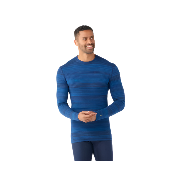 Smartwool Men's Classic Thermal Merino Baselayer Crew Deep Navy Color Shift