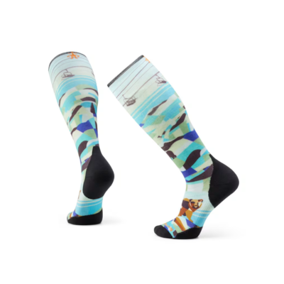 Smartwool Men's Ski Targeted Cushion Bear Country Print OTC Socks Capri