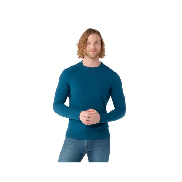 Smartwool Men's Sparwood Crew Sweater Twilight Blue Donegal