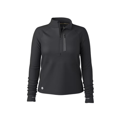 Smartwool Women's Active Fleece Wind 1/2 Zip Jacket Black