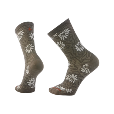 Smartwool Women's Everyday Floral Crew Socks Taupe