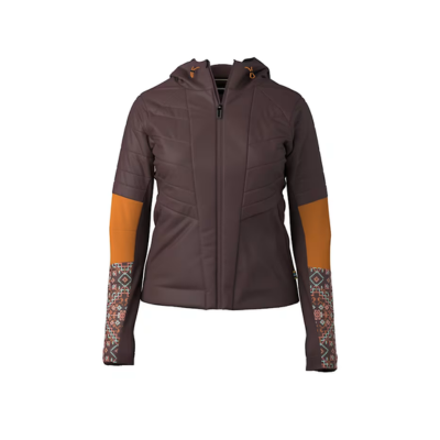 Smartwool Women's Smartloft Hooded Jacket Black Mink Nordic Fair Isle