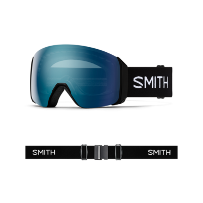Smith Optics 4D Mag XL Ski Goggles Black ChromaPop™ Everyday Blue Mirror