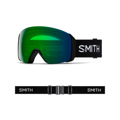 Smith Optics 4D Mag XL Ski Goggles Black ChromaPop™ Everyday Green Mirror Lens