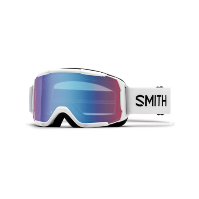 Smith Optics Kid's Daredevil Ski Goggles  White Blue Sensor Mirror