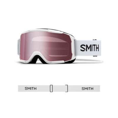 Smith Optics Kid's Daredevil Ski Goggles White Ignitor Mirror Lens