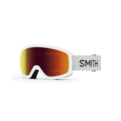 Smith Optics Kid's Snowday Jr Ski Goggles White | Red Sol-X Mirror