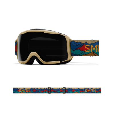 Smith Optics Kid's Youth Size Grom Ski Goggles Sandstorm Summits ChromaPop™ Sun Black
