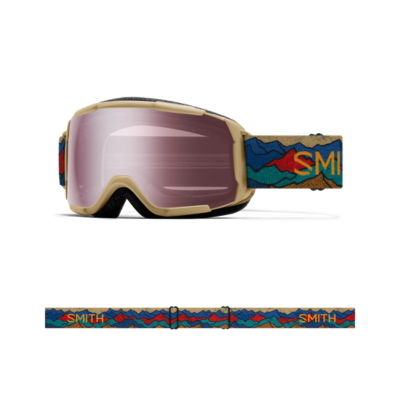 Smith Optics Kid's Youth Size Grom Ski Goggles Sandstorm Summits Ignitor Mirror