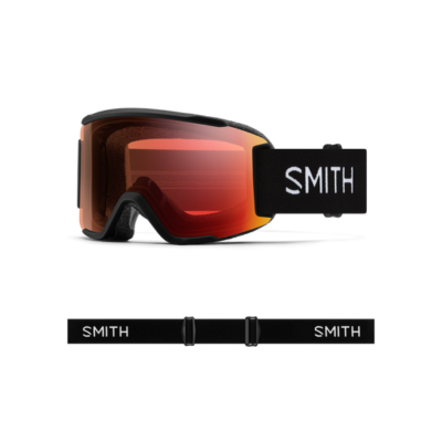 Smith Optics Squad S Ski Goggles Black ChromaPop™ Pro Photochromic Red Mirror Lens