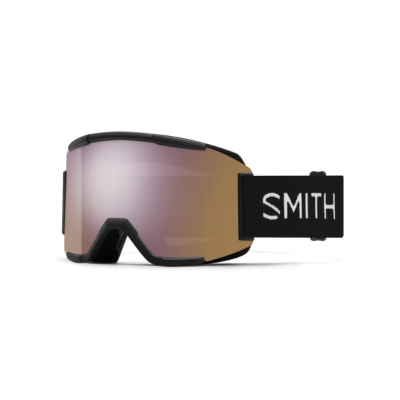 Smith Optics Squad Ski Goggles Black Everyday Rose Gold Mirror