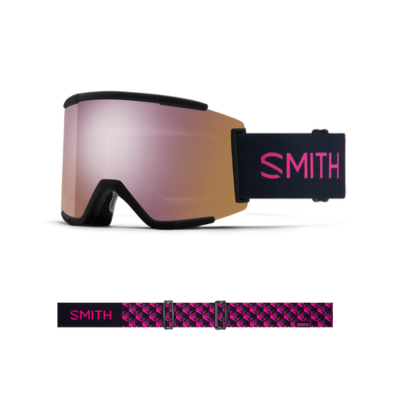 Smith Optics Squad XL Ski Goggles AC | Scott Stevens ChromaPop™ Everyday Rose Gold Mirror Lens