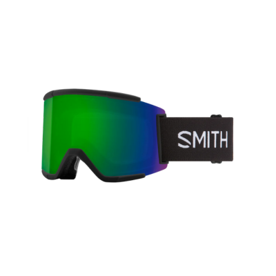 Smith Optics Squad XL Ski Goggles Black  ChromaPop Sun Green Mirror