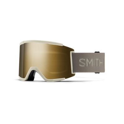 Smith Optics Squad XL Ski Goggles Chalk / ChromaPop Sun Black Gold Mirror