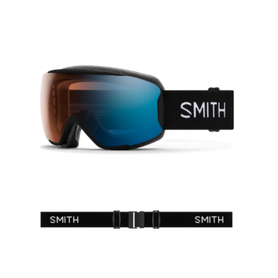 Smith Optics Women's Moment Ski Goggles w/ ChromaPop Black + ChromaPop™ Pro Photochromic Blue Mirror Lens