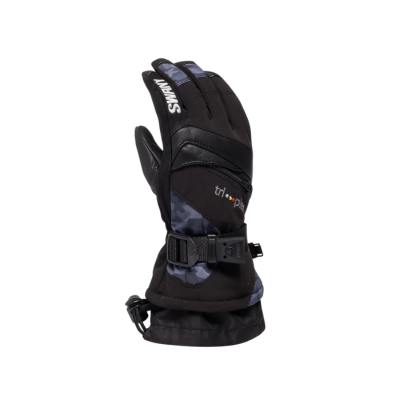 Swany Kid's X-Change Jr Ski & Snowboard Gloves Black / Camo