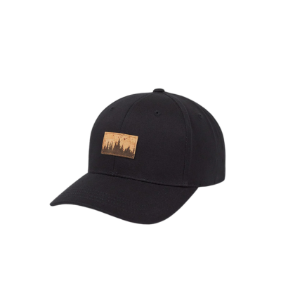 TenTree Juniper Cork Patch Elevation Hat Meteorite Black Cork Patch