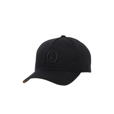 TenTree Logo Cork Brim Altitude Hat Meteorite Black