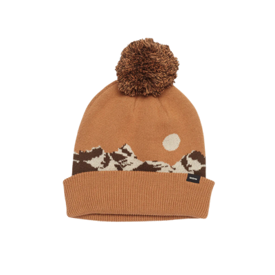 TenTree Mountain Scenic Pom Beanie Camel Pale Oak