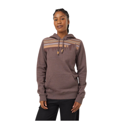 TenTree Women's Retro Juniper Hoodie elkwood heather deep mahogany