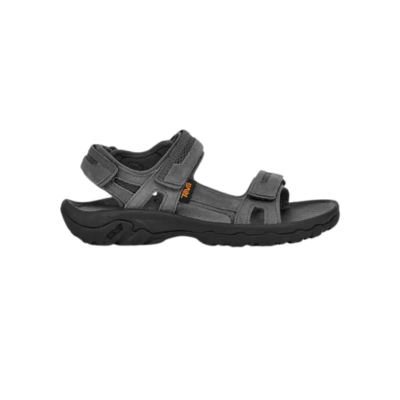 Teva Men's Hudson Leather Sandal Dark Gull Grey