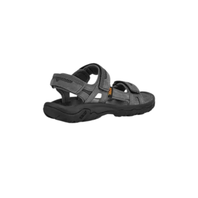 Teva Men's Hudson Leather Sandal Dark Gull Grey Back