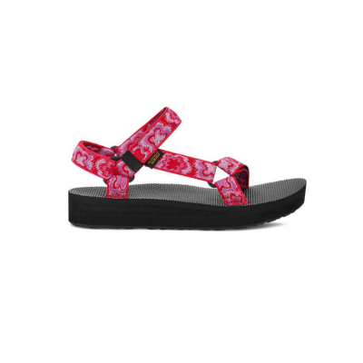 Teva Women's Midform Universal Sandal Neon Floral Pink Purple