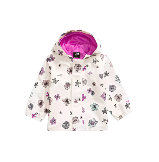 The North Face Baby Antora Rain Jacket White Dune