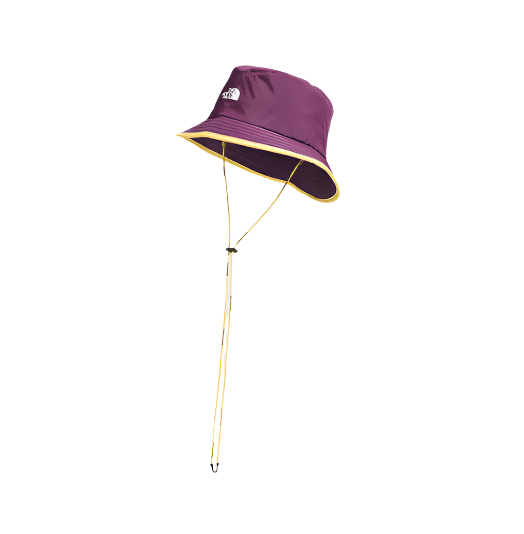 The North Face Antora Rain Bucket Black Currant Yellow