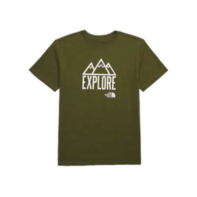 The North Face Boy's Short Sleeve Graphic Tee Forest Olive