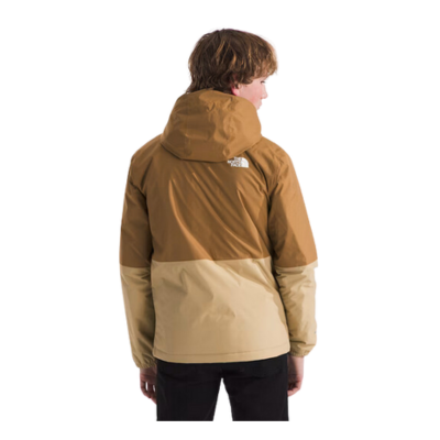 The North Face Boy's Warm Antora Fleece Lined Rain Jacket Khaki/Stone