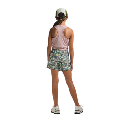 The North Face Girl's Amphibious Class V Short Mineral Purple Maze Floral Print Swim Shorts
