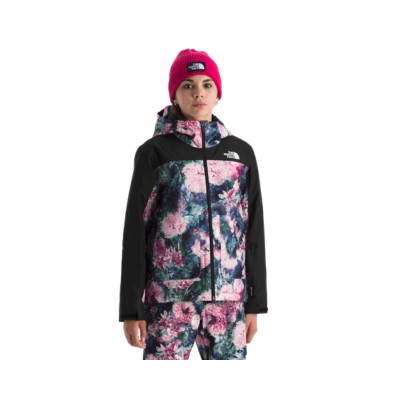 The North Face Girl's Freedom Insulated Waterproof Jacket Pale Blossom Print