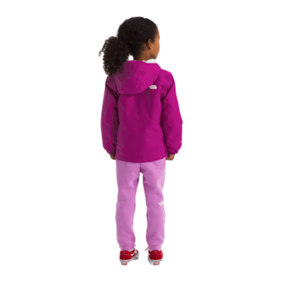 The North Face Kid's Warm Antora Waterproof Fleece Lined Rain Jacket Deep Mulberry