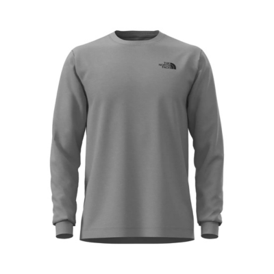 The North Face Men's Evolution Sketch Logo Long Sleeve Tee TNF Pale Grey Heather 2