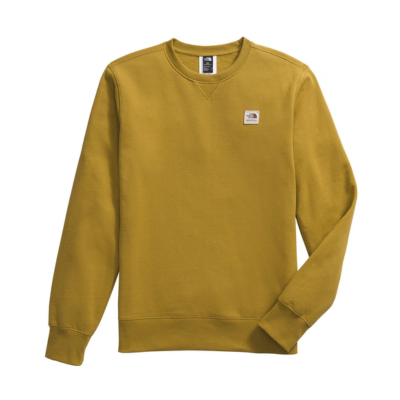 The North Face Men's Heritage Patch Crew Amber Green/Heritage Patch