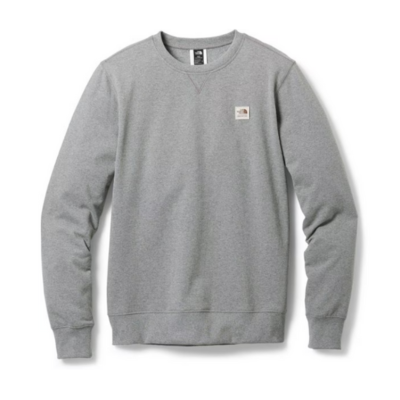 The North Face Men's Heritage Patch Crew TNF Medium Grey Heather/Heritage Patch
