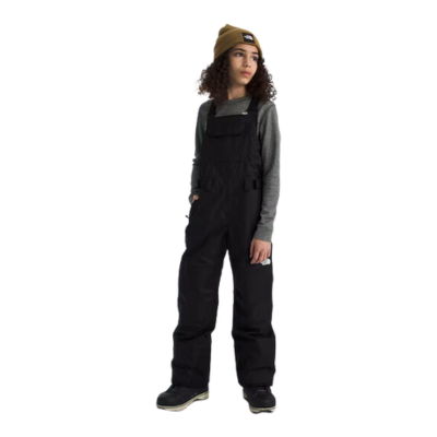 The North Face Teen Freedom Insulated Waterproof Ski Bib TNF Black